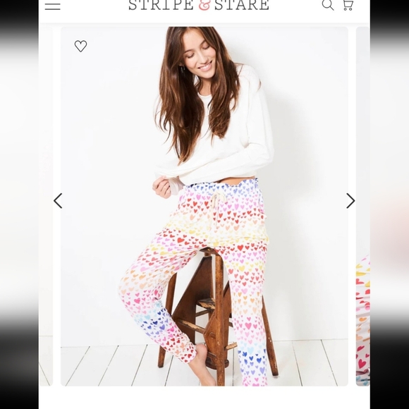 Stripe & Stare Rainbow Hearts Jogger - Picture 3 of 7